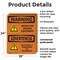 Signmission Safety Culture Sign, 18 in Width, Plastic, Rectangle, Bilingual OS-2PACK-WS-P-1824-L-12888 - alternate 2